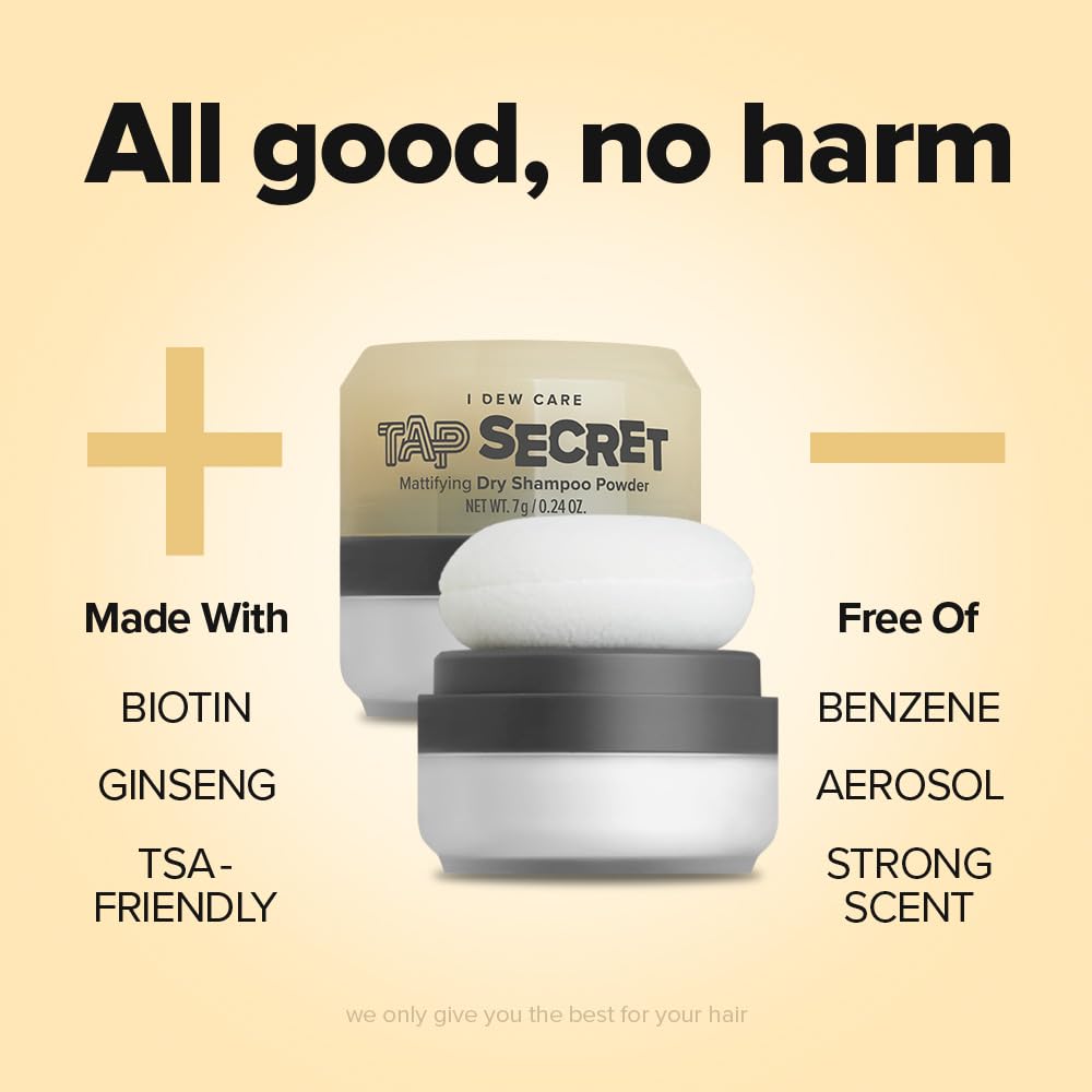 I DEW CARE Tap Secret Trio Set on a bathroom counter