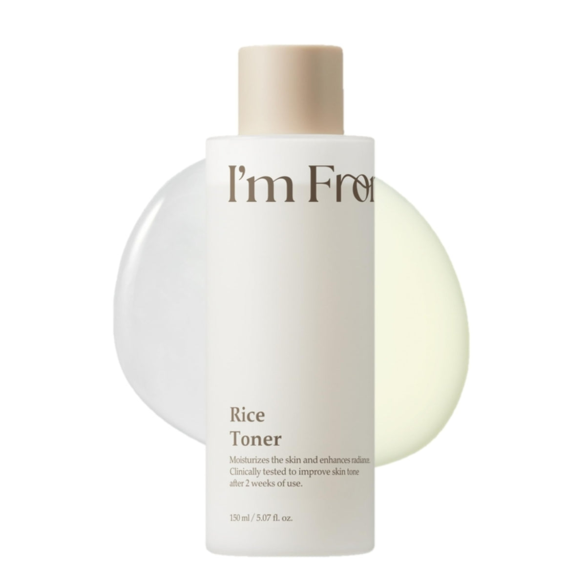 I'm From Rice Toner 150mL front view with milky texture