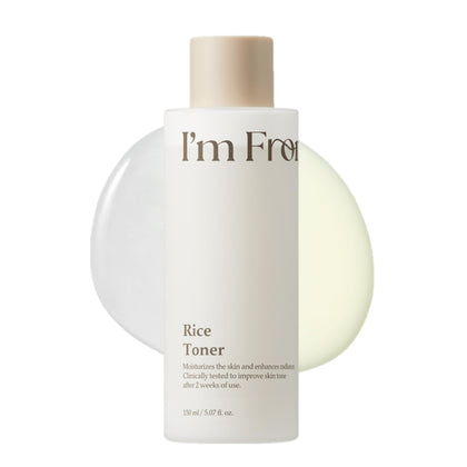 I'm From Rice Toner 150mL front view with milky texture
