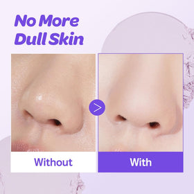 I'M MEME Purple Cotton Tone Control Pact close-up of powder texture