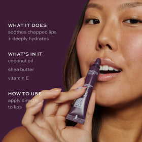 I.T.K. Nourishing Lip Balm texture on fingertip