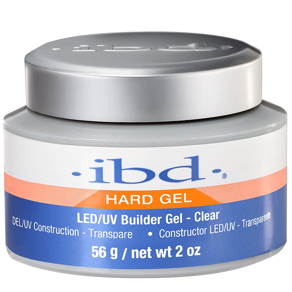 IBD Hard Gel Builder Gel 2 oz clear front view