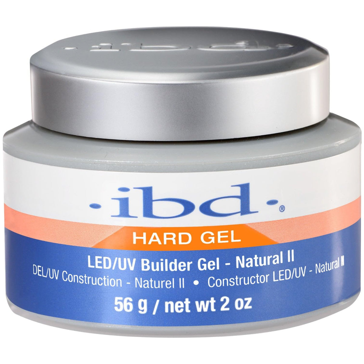 IBD Hard Gel Builder Gel Natural II 2 oz front view