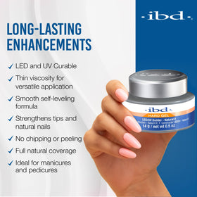 IBD Hard Gel LED/UV Builder Gel 0.5 oz application on nails