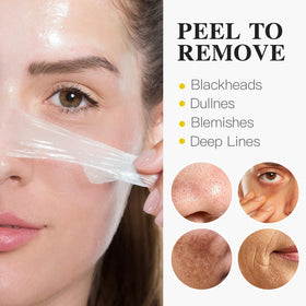 ICIKOL Turmeric Collagen Night Mask in use on a model