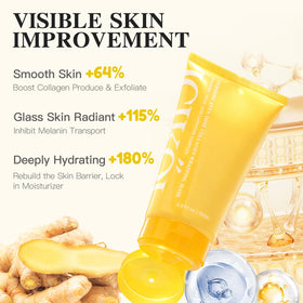 ICIKOL Turmeric Collagen Night Mask on a bathroom counter
