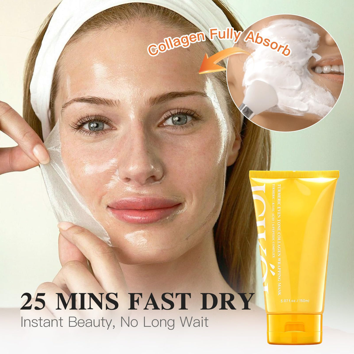 ICIKOL Turmeric Collagen Night Mask packaging details