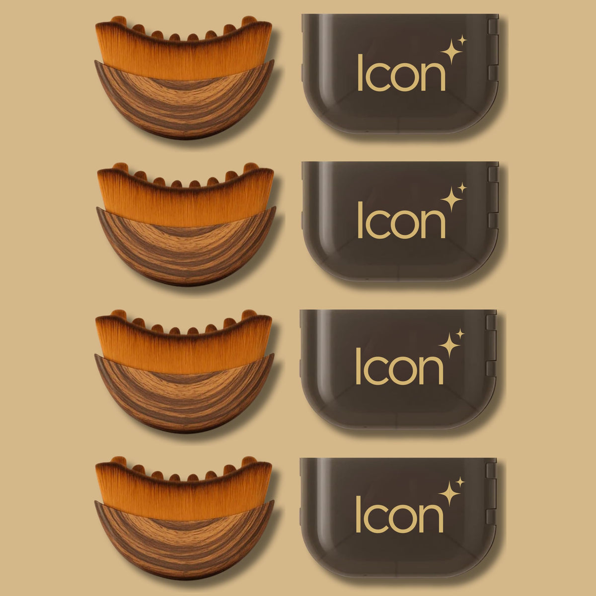 Icon Patch Lymphatic Contour Brush for Face front view