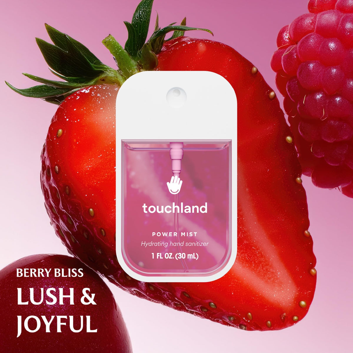 Icy White Hand Sanitizer Mist Case by Touchland, stylish design