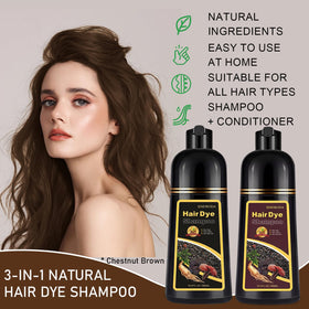 iemokoda Chestnut Brown Hair Dye Shampoo back view