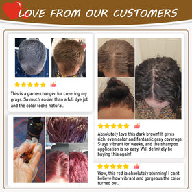iemokoda Coffee Hair Dye Shampoo 3 in 1 showing texture