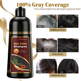 iemokoda Natural Black Hair Dye Shampoo application process