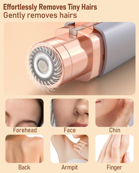 IFANZETECH Eyebrow Trimmer being used on the upper lip