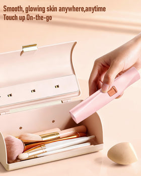IFANZETECH Eyebrow Trimmer displaying two replacement heads
