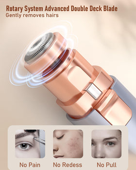 IFANZETECH Eyebrow Trimmer in a stylish makeup bag