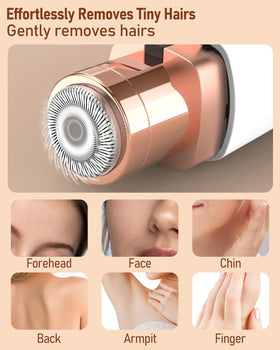 IFANZETECH eyebrow trimmer in hand for facial hair removal