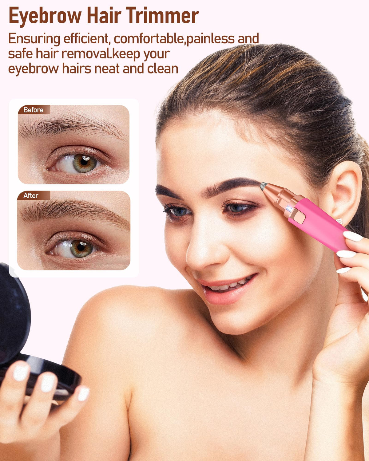 IFANZETECH Eyebrow Trimmer interchangeable heads