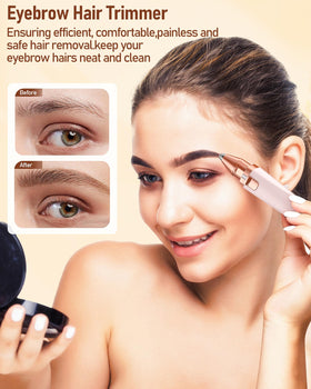 IFANZETECH Eyebrow Trimmer with LED light on