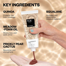 IGK A La Plage Hair Gloss showing high-shine finish