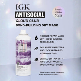 IGK Antisocial Cloud Club Dry Hair Mask 5 Oz side view