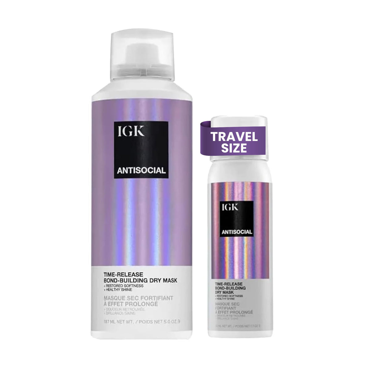 IGK Antisocial Dry Hair Mask 5.0 oz front view