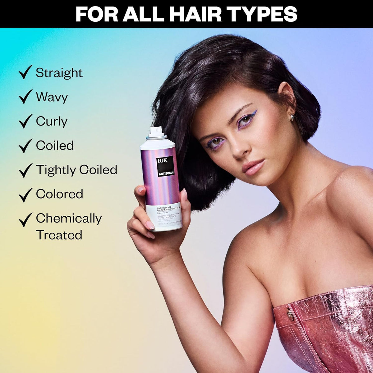 IGK ANTISOCIAL Dry Hair Mask ingredients list