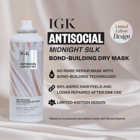 IGK Antisocial Midnight Silk Bond-Building Dry Hair Mask back view