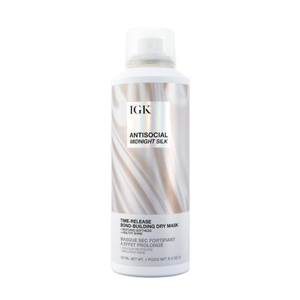 IGK Antisocial Midnight Silk Bond-Building Dry Hair Mask front view