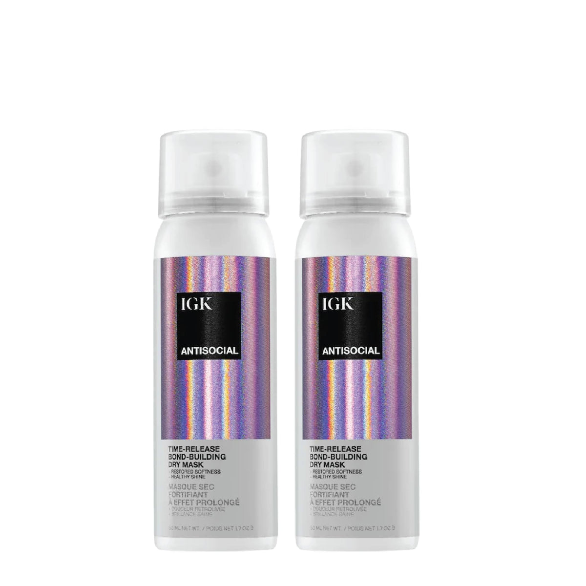 IGK Antisocial No-Rinse Overnight Dry Hair Mask front view