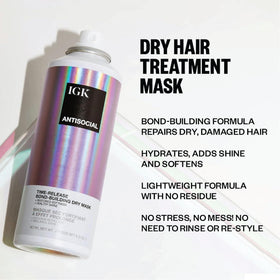 IGK Antisocial No-Rinse Overnight Dry Hair Mask travel size