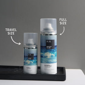IGK Beach Club Texture Spray side view showing nozzle