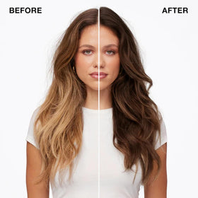 IGK Brown Bella Hair Gloss application tools including bowl and brush