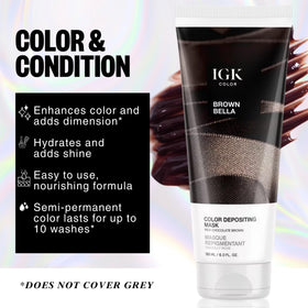 IGK Brown Bella Hair Gloss packaging details
