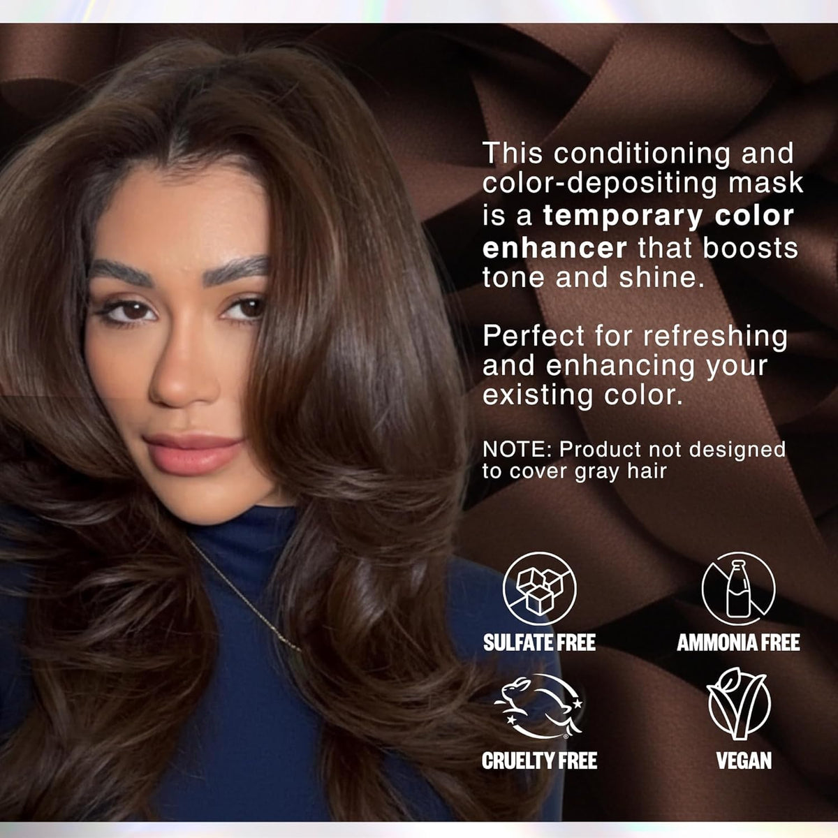 IGK Brown Bella Hair Gloss showing high-shine finish