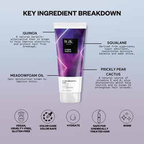 IGK Cyber Tokyo Hair Gloss with hair after