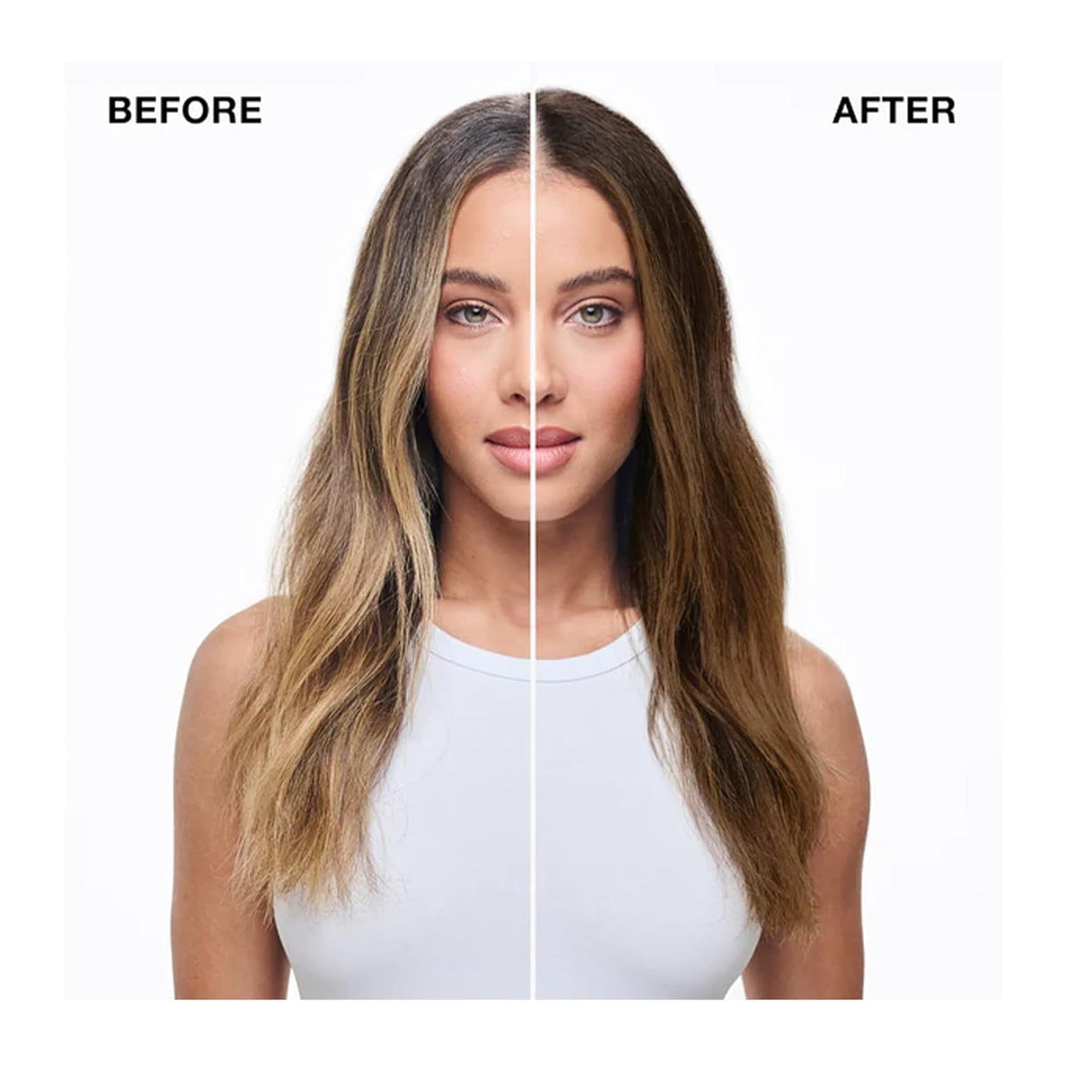 IGK Electric Bronze Hair Gloss application tools including brush and bowl