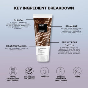 IGK Electric Bronze Hair Gloss results on shiny hair
