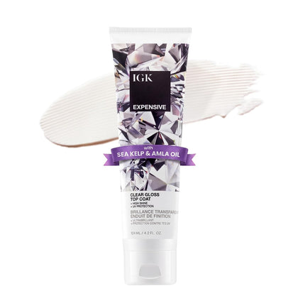 IGK Expensive Clear Gloss Top Coat 4.2 Oz front view