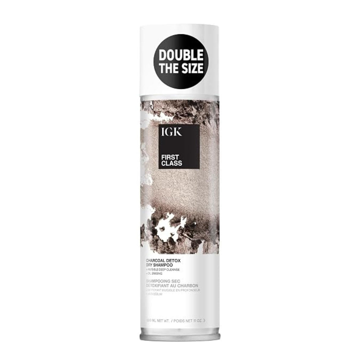 IGK First Class Charcoal Detox Dry Shampoo 11 oz front view