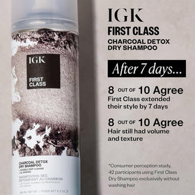 IGK First Class Charcoal Detox Dry Shampoo 11 oz lifestyle scene