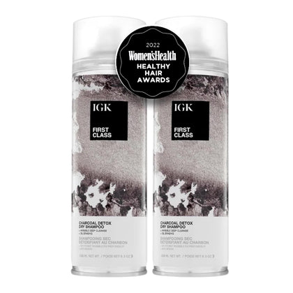 IGK First Class Charcoal Detox Dry Shampoo 6.3 Oz front view