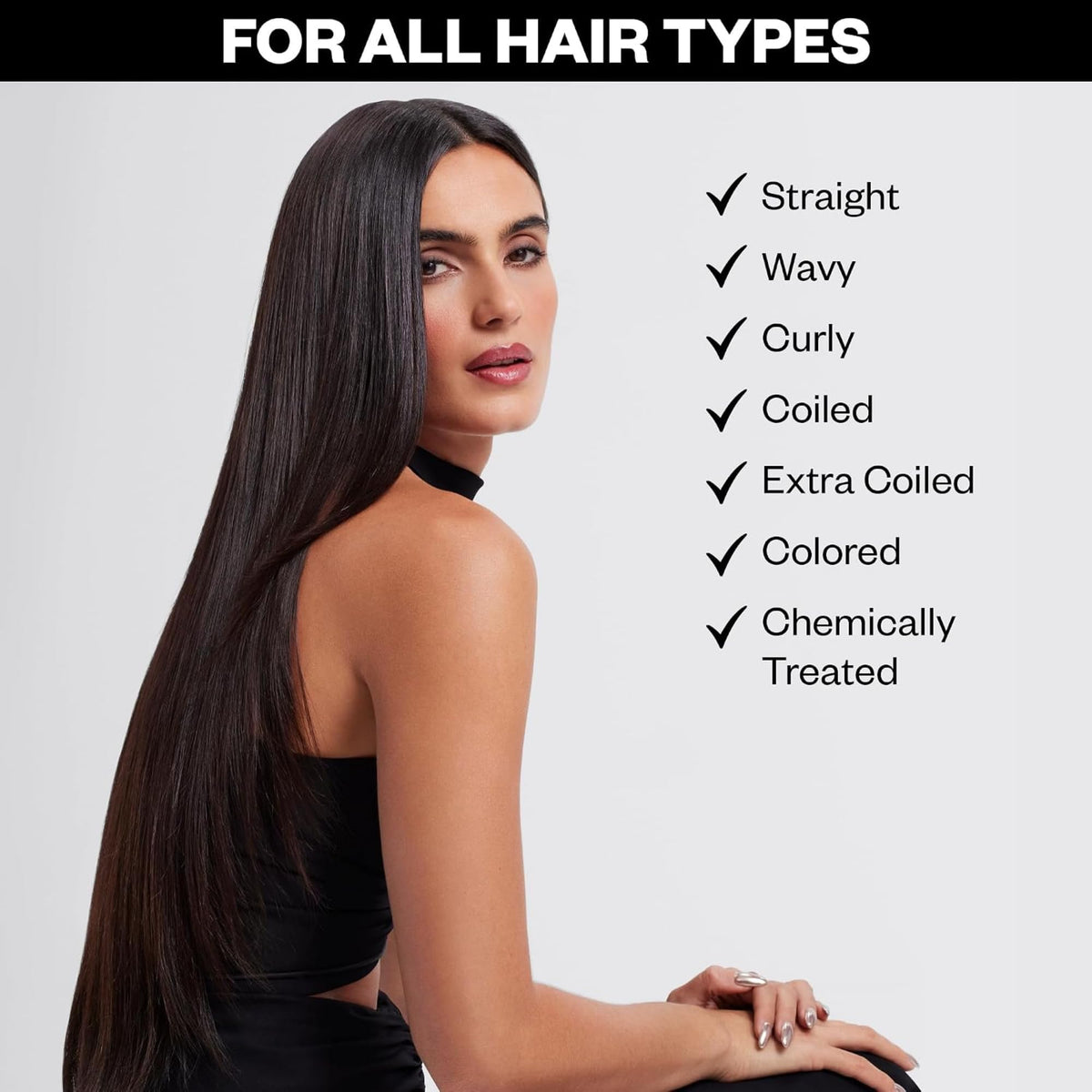 IGK Good Behavior 4-in-1 Prep Spray application on damp hair
