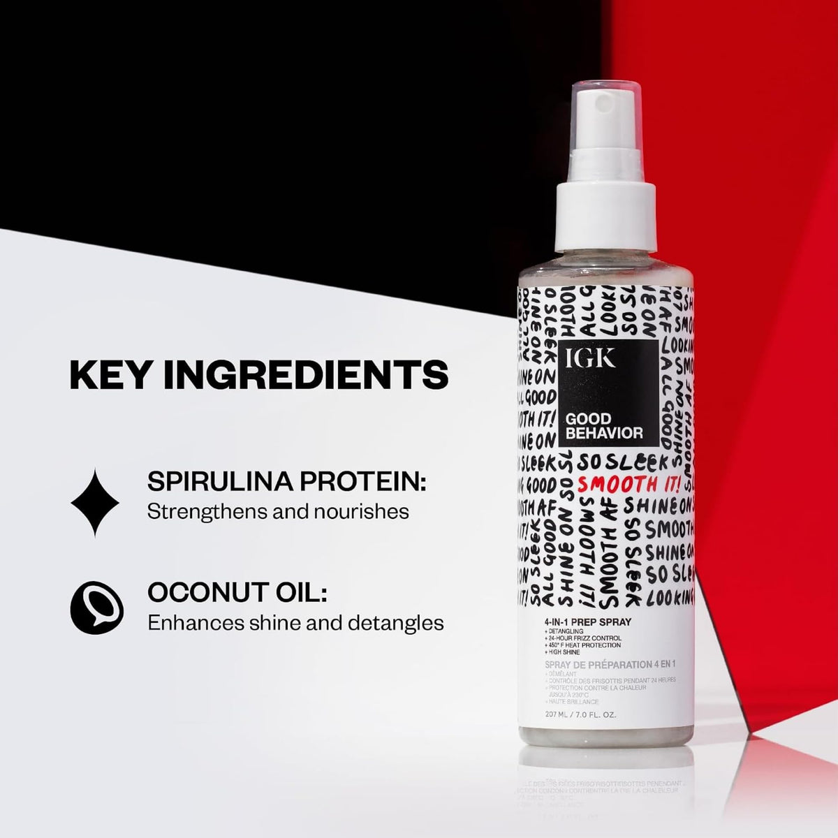 IGK Good Behavior 4-in-1 Prep Spray close-up of nozzle