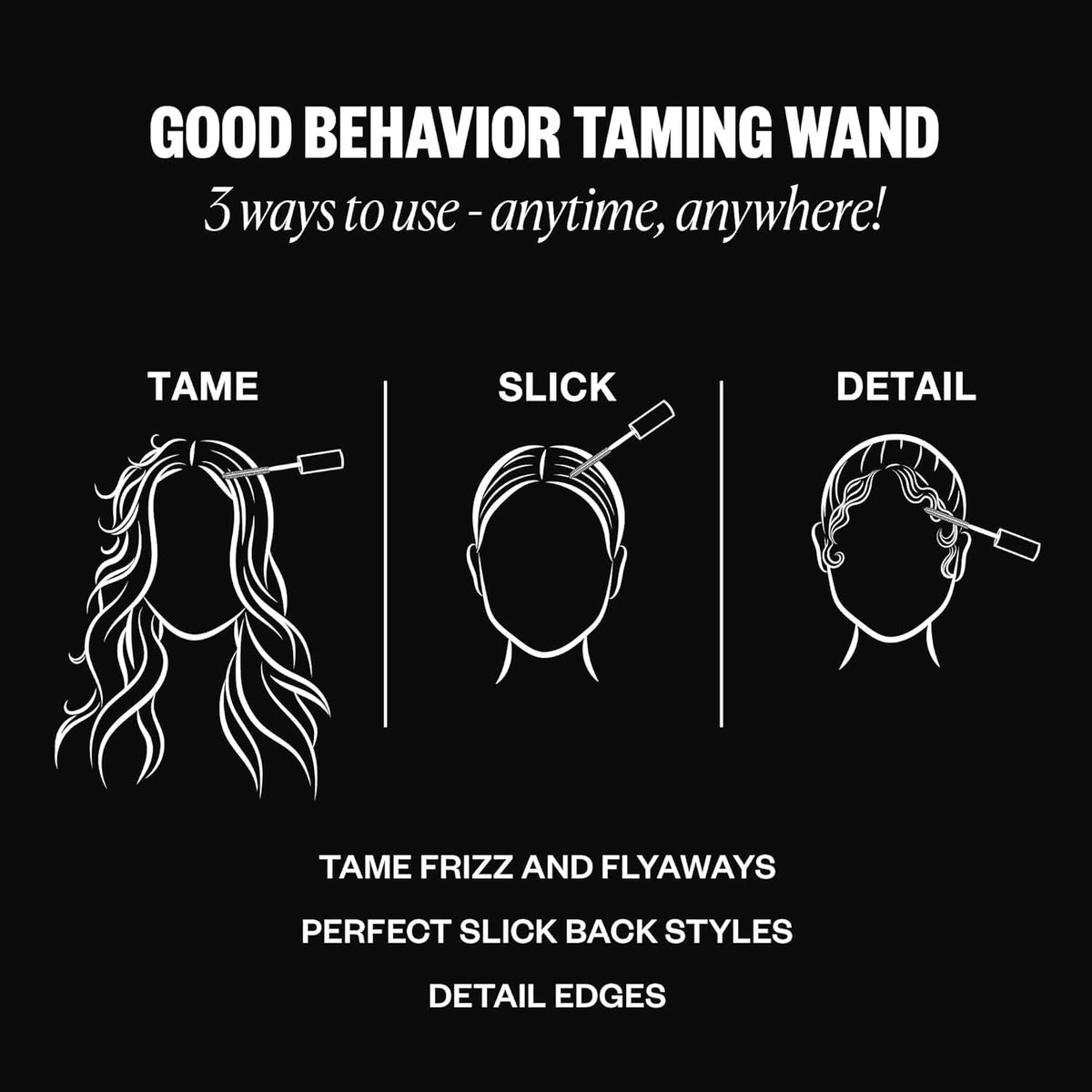 IGK Good Behavior Frizz Wand and Slick Stick side view