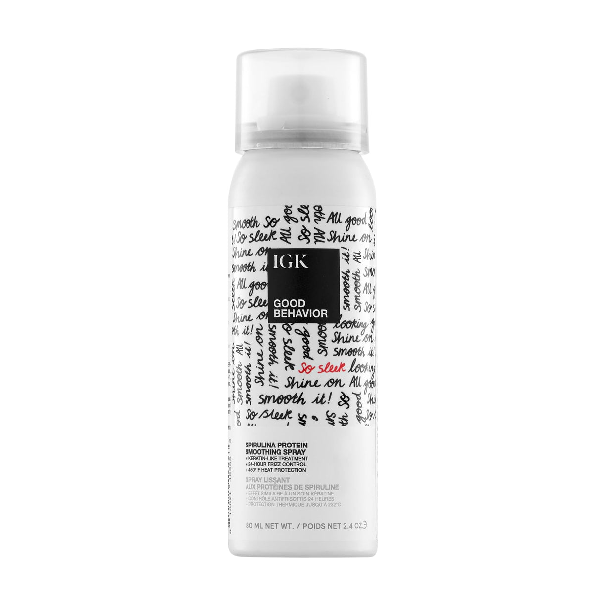 IGK GOOD BEHAVIOR Smoothing Spray 2.4 oz front view
