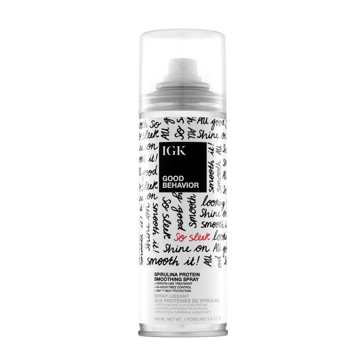IGK Good Behavior Spirulina Protein Smoothing Spray front view