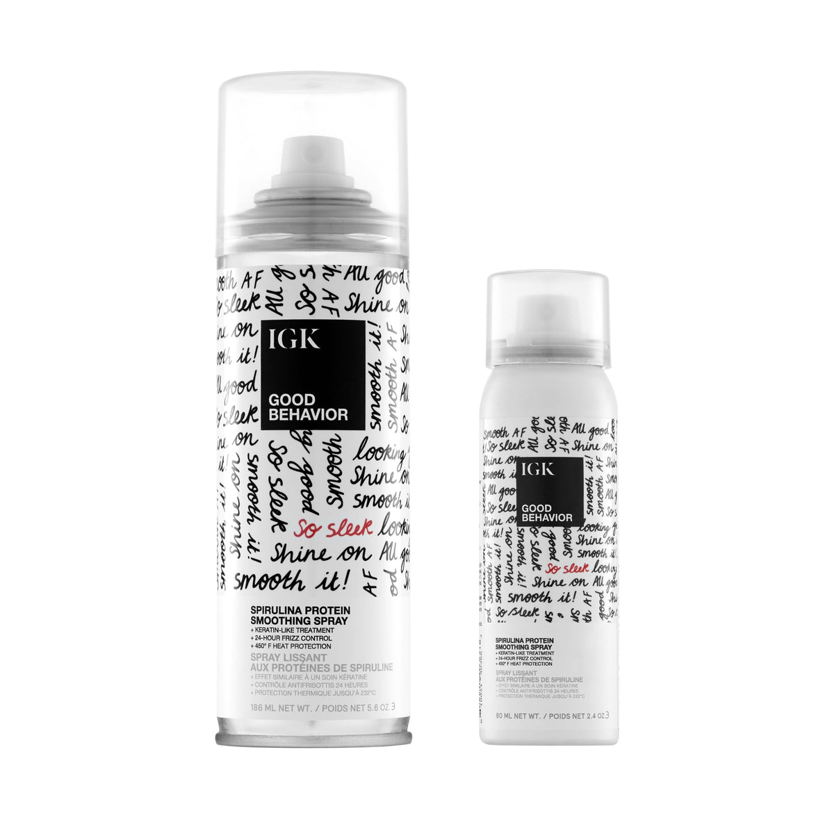 IGK Good Behavior Spirulina Smoothing Spray full size 5.6 oz front view
