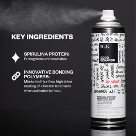 IGK Good Behavior Spirulina Smoothing Spray ingredients list