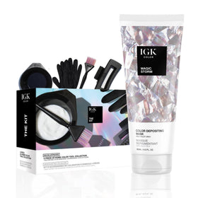 IGK Magic Storm Hair Gloss Kit front view with packaging