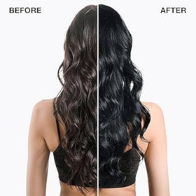 IGK Midnight Blue Hair Gloss application on hair